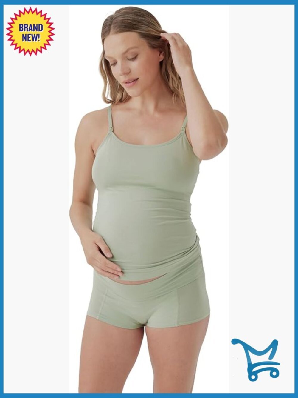 Organic Cotton Maternity Foldover Brief Underwear 4-Pack